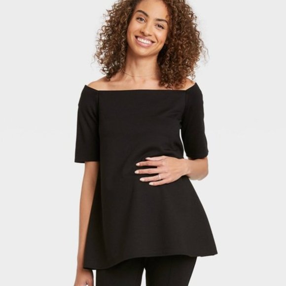 Maternity Off the Shoulder Top - Picture 1 of 1